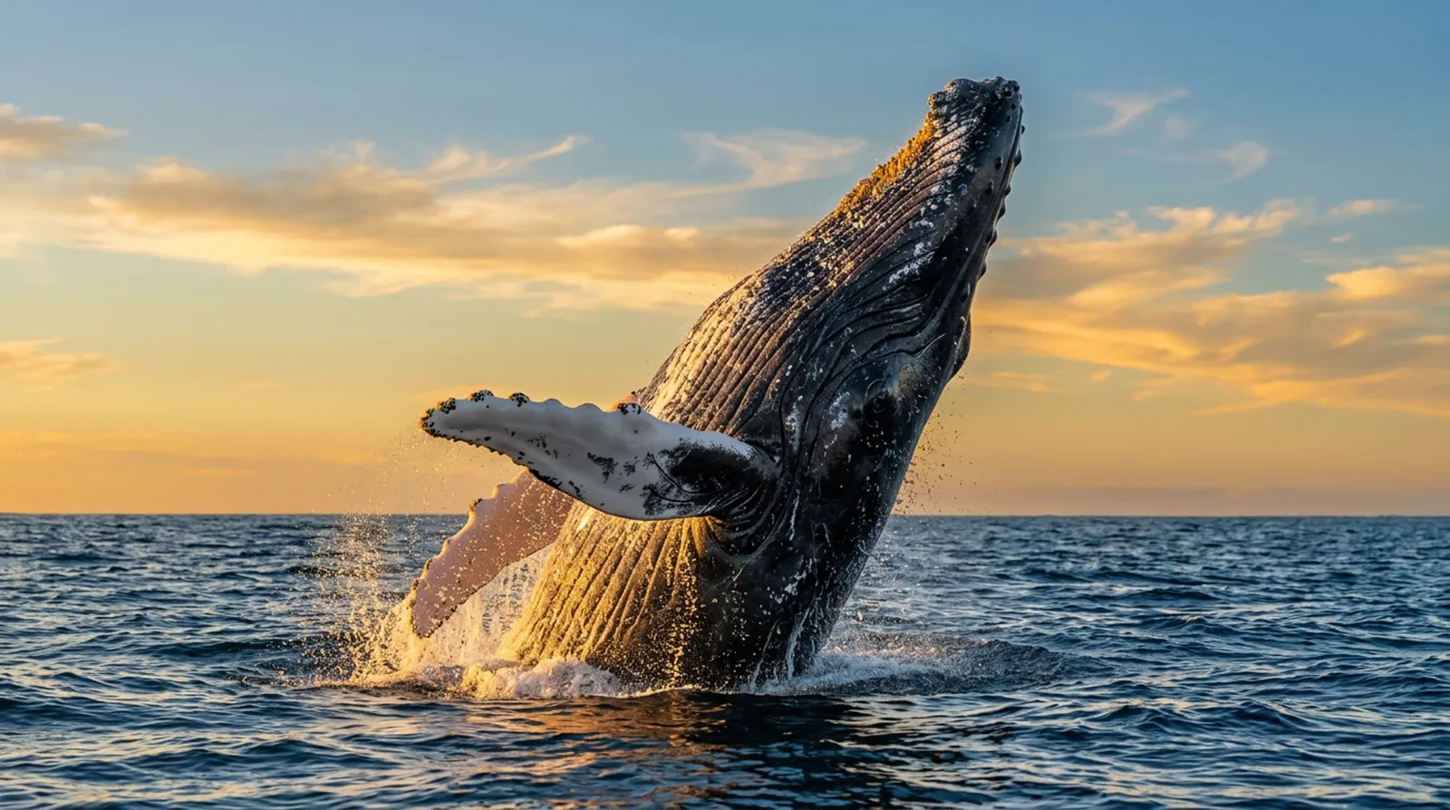 Ballena jorobada saltando frente a la costa de Panamá
